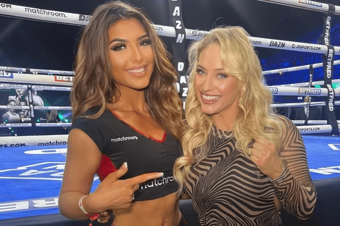 Ring girl pal hails Ebanie Bridges with throwback snap after she 'owned' title fight