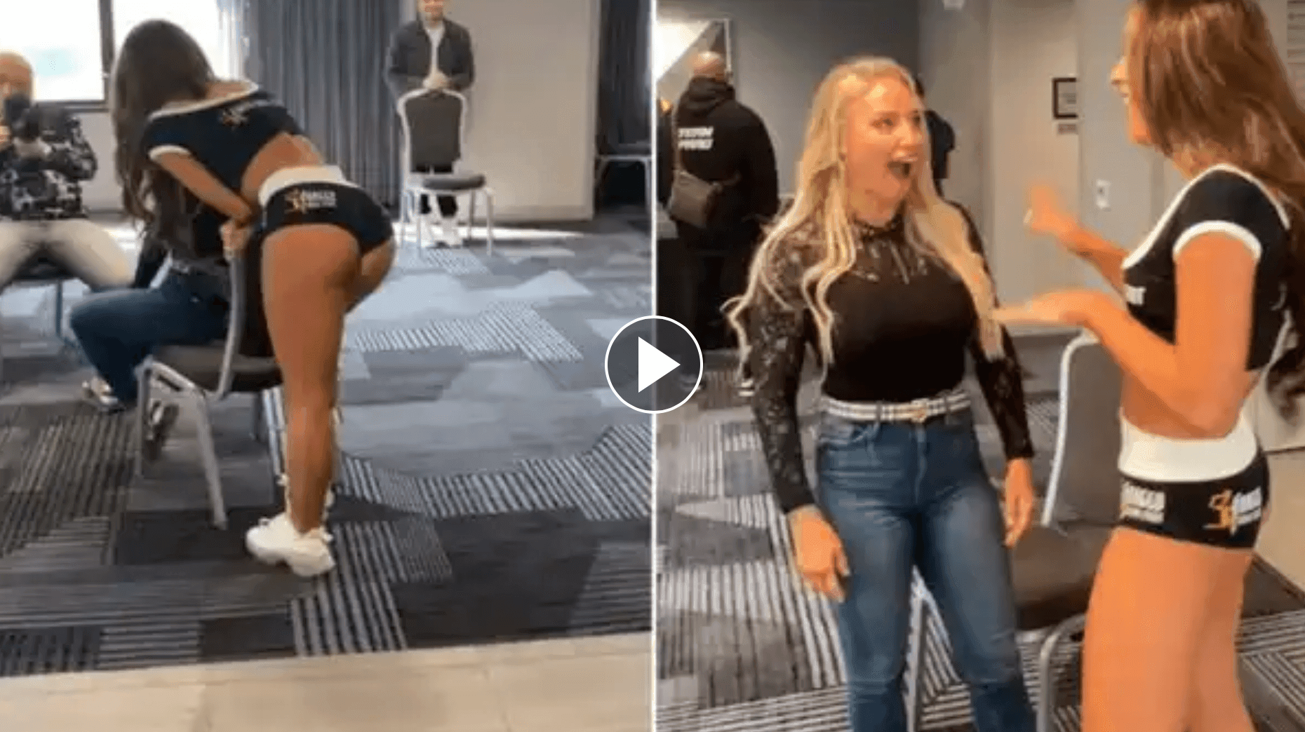 GIRL POWER Conor McGregor secretly flies Anthony Joshua ring girl out to San Francisco to surprise Ebanie Bridges before fight